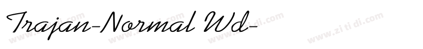 Trajan-Normal Wd字体转换